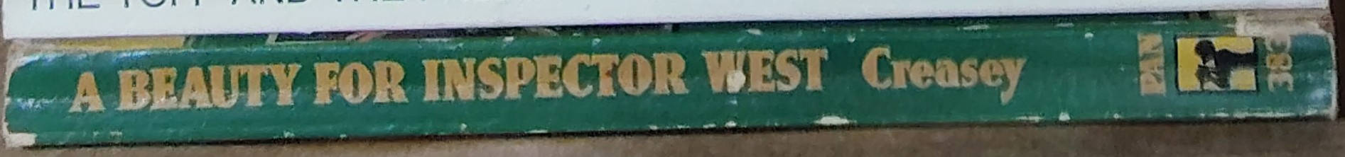 John Creasey  A BEAUTY FOR INSPECTOR WEST spine of book image