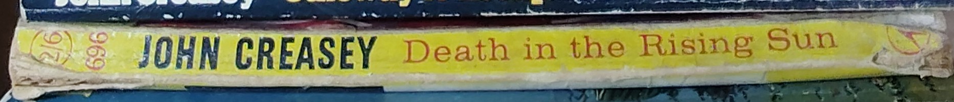 John Creasey  DEATH IN THE RISING SUN (Doctor Palfrey) spine of book image