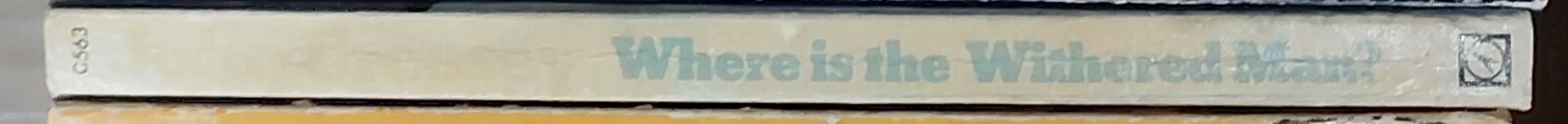 John Creasey  WHERE IS THE WITHERED MAN? spine of book image