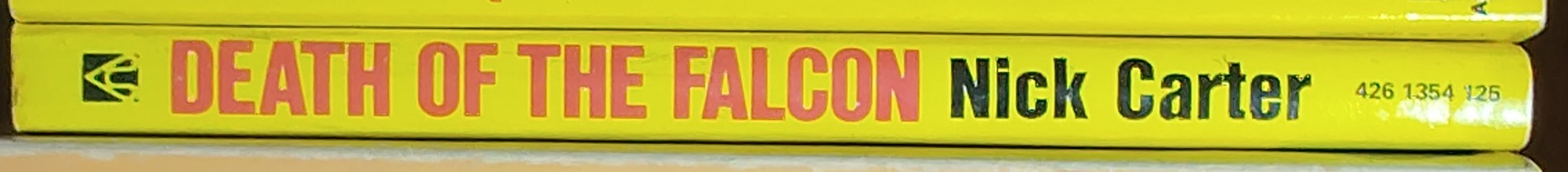 Nick Carter  DEATH OF THE FALCON spine of book image