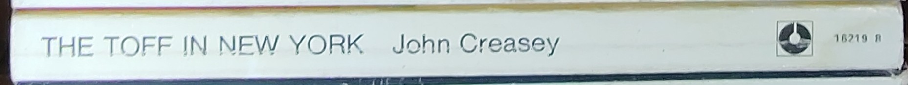 John Creasey  THE TOFF IN NEW YORK spine of book image