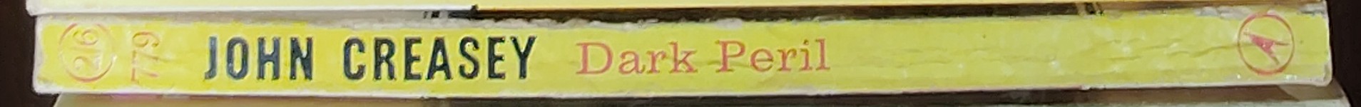 John Creasey  DARK PERIL (Department Z) spine of book image