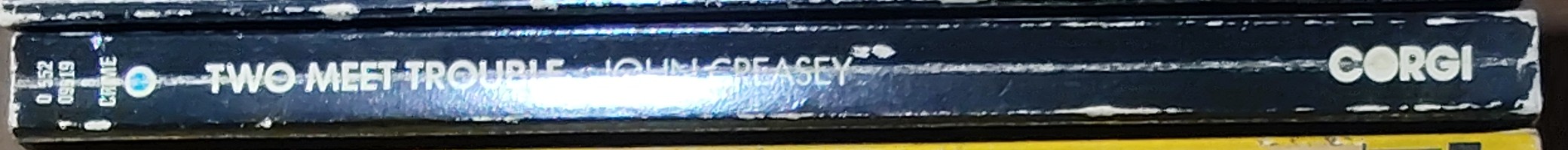 Michael Halliday  TWO MEET TROUBLE spine of book image