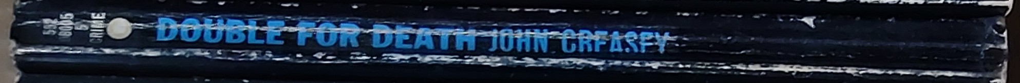 Gordon Ashe  DOUBLE FOR DEATH spine of book image