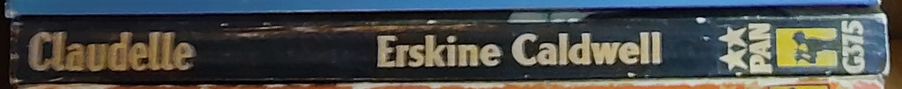 Erskine Caldwell  CLAUDELLE spine of book image