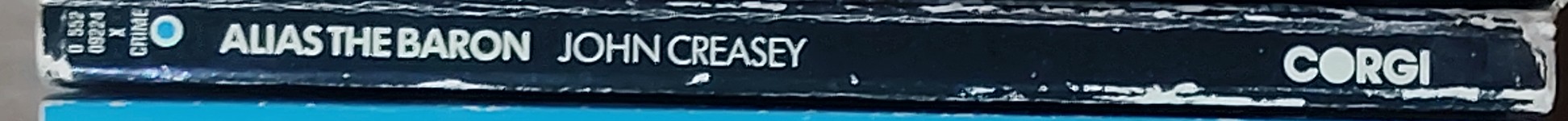 Anthony Morton  ALIAS THE BARON spine of book image