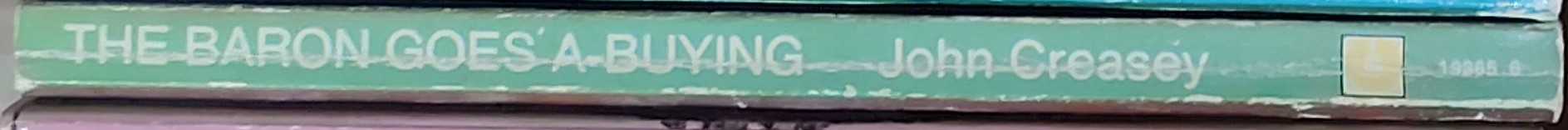 Anthony Morton  THE BARON GOES A-BUYING spine of book image