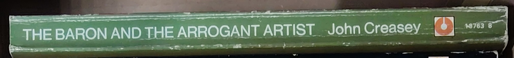 Anthony Morton  THE BARON AND THE ARROGANT ARTIST spine of book image