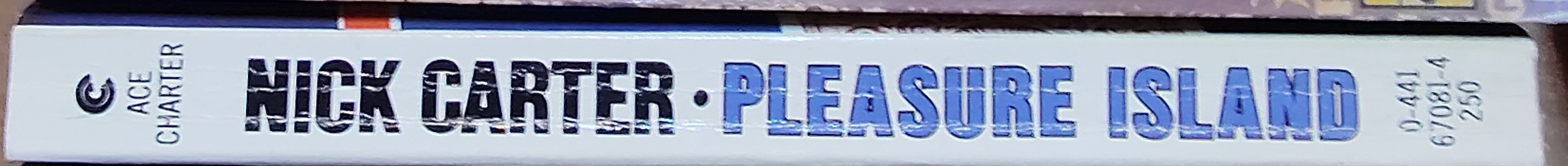 Nick Carter  PLEASURE ISLAND spine of book image