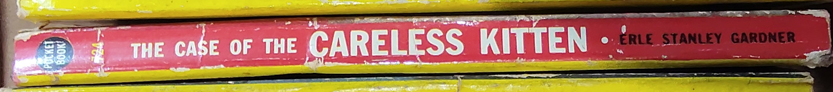 Erle Stanley Gardner  THE CASE OF THE CARELESS KITTEN spine of book image