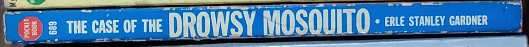 Erle Stanley Gardner  THE CASE OF THE DROWSY MOSQUITO spine of book image