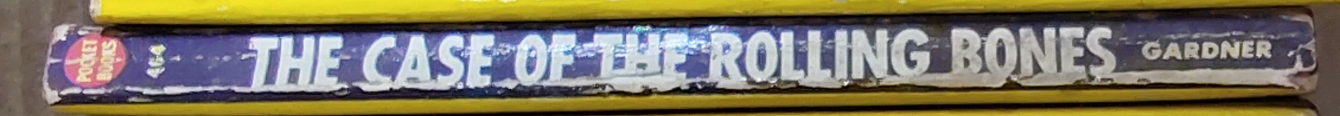 Erle Stanley Gardner  THE CASE OF THE ROLLING BONES spine of book image