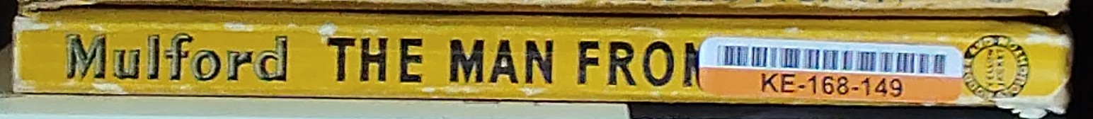 Clarence E. Mulford  THE MAN FROM BAR-20 spine of book image