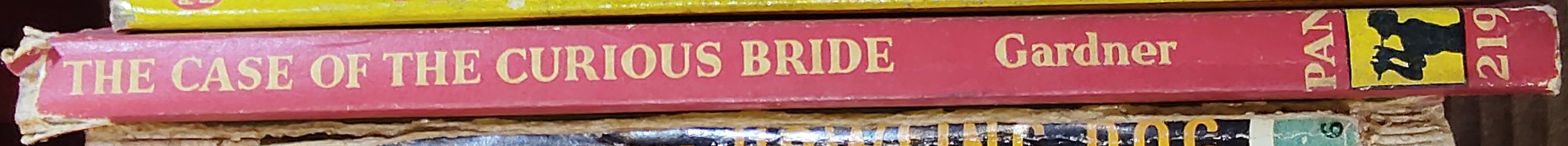 Erle Stanley Gardner  THE CASE OF THE CURIOUS BRIDE spine of book image