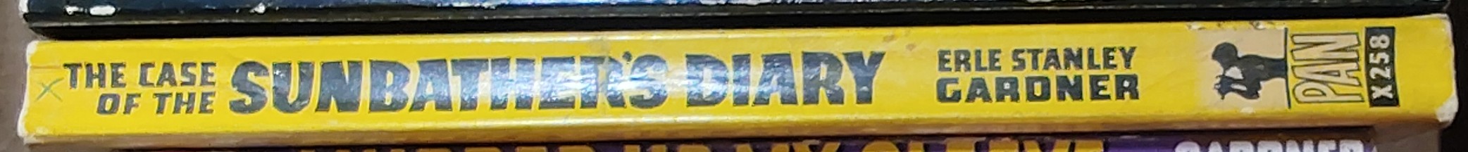 Erle Stanley Gardner  THE CASE OF THE SUN BATHER'S DIARY spine of book image
