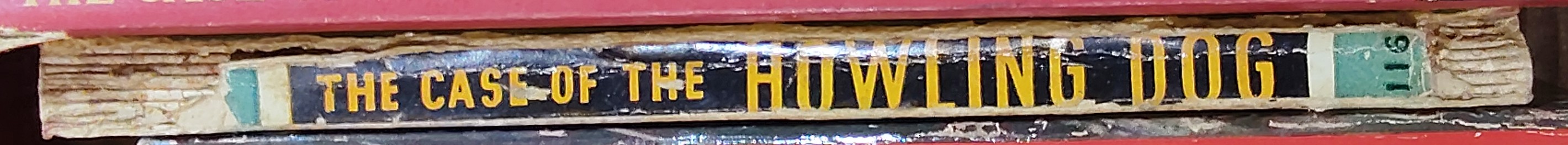 Erle Stanley Gardner  THE CASE OF THE HOWLING DOG spine of book image