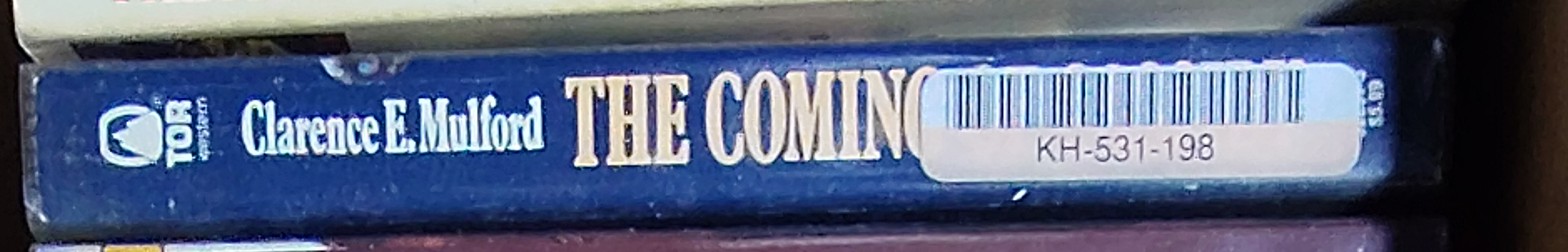 Clarence E. Mulford  THE COMING OF CASSIDY spine of book image