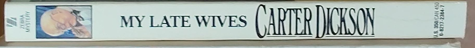 Carter Dickson  MY LATE WIVES spine of book image