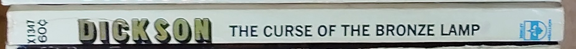 Carter Dickson  THE CURSE OF THE BRONZE LAMP spine of book image