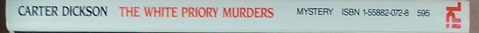 Carter Dickson  THE WHITE PRIORY MURDERS spine of book image