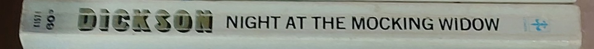 Carter Dickson  NIGHT AT THE MOCKING WIDOW spine of book image