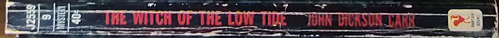 John Dickson Carr  THE WITCH OF THE LOW TIDE spine of book image