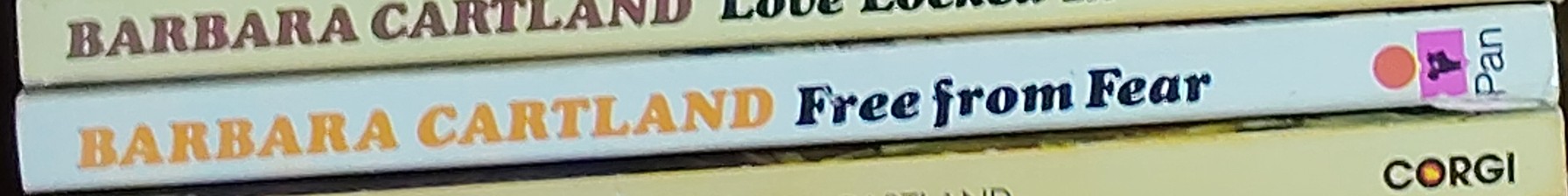 Barbara Cartland  FREE FROM FEAR spine of book image