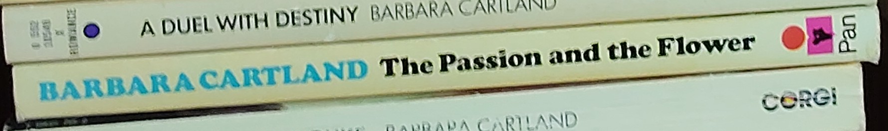Barbara Cartland  THE PASSION AND THE FLOWER spine of book image