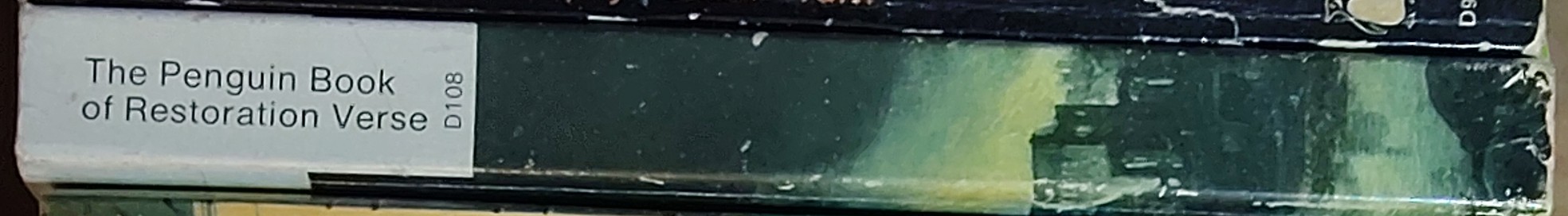 Harold Love (introduces_&_edits) THE PENGUIN BOOK OF RESTORATION VERSE spine of book image