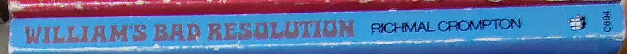 Richmal Crompton  WILLIAM'S BAD RESOLUTION spine of book image
