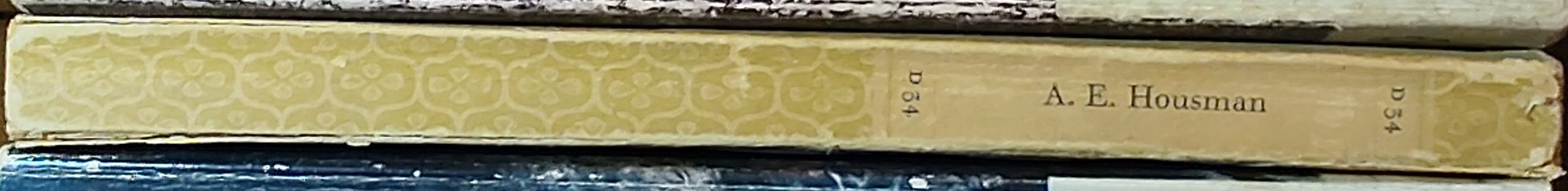 A.E. Housman  COLLECTED POEMS spine of book image