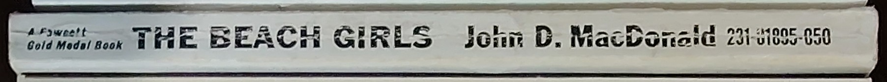 John D. MacDonald  THE BEACH GIRLS spine of book image