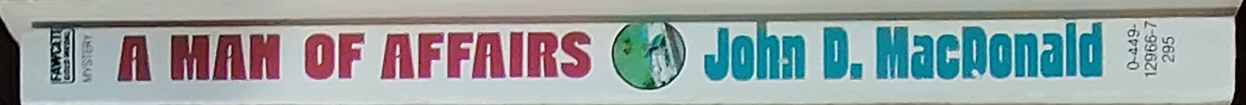 John D. MacDonald  A MAN OF AFFAIRS spine of book image