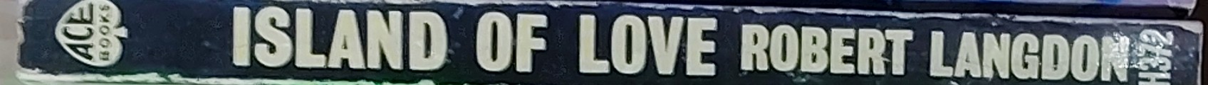 Robert Langdon  ISLAND OF LOVE spine of book image