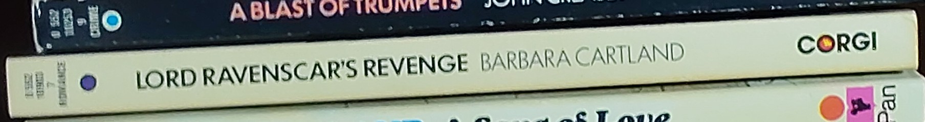 Barbara Cartland  LORD RAVENSCAR'S REVENGE spine of book image