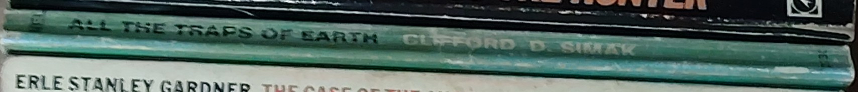 Clifford D. Simak  ALL THE TRAPS OF EARTH spine of book image