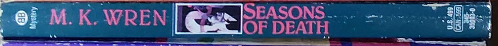 M.K. Wren  SEASONS OF DEATH spine of book image