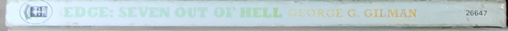 George G. Gilman  EDGE 8: SEVEN OUT OF HELL spine of book image