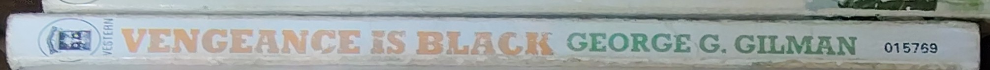 George G. Gilman  EDGE 10: VENGEANCE IS BLACK spine of book image