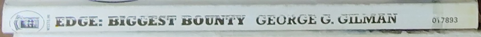 George G. Gilman  EDGE 12: BIGGEST BOUNTY spine of book image