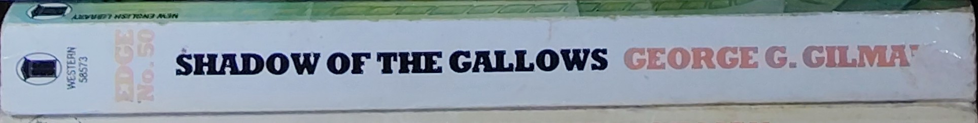 George G. Gilman  EDGE 50: SHADOW OF THE GALLOWS spine of book image