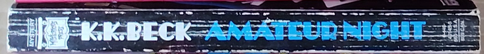 K.K. Beck  AMATEUR NIGHT spine of book image