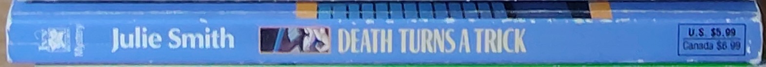 Julie Smith  DEATH TURNS A TRICK spine of book image