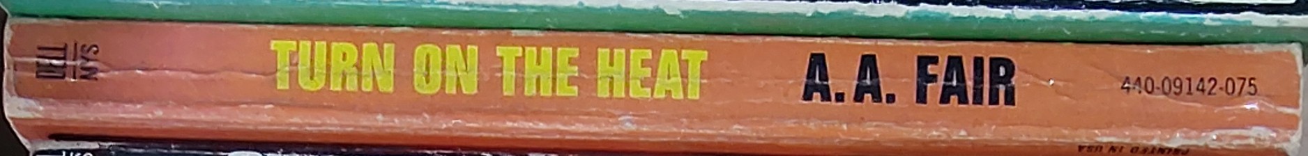 A.A. Fair  TURN ON THE HEAT spine of book image
