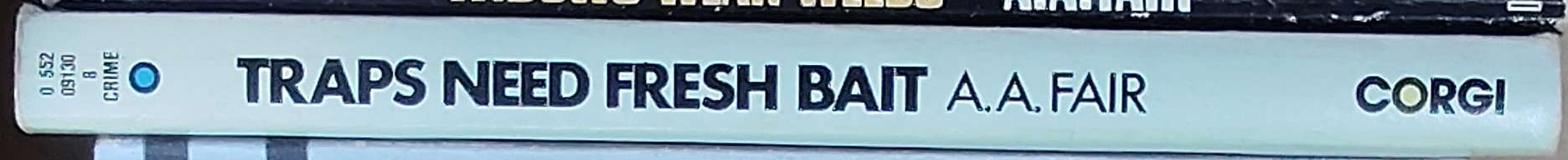 A.A. Fair  TRAPS NEED FRESH BAIT spine of book image