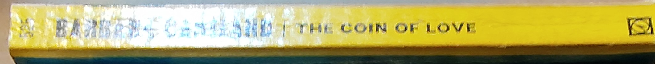 Barbara Cartland  THE COIN OF LOVE spine of book image