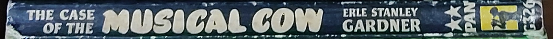 Erle Stanley Gardner  THE CASE OF THE MUSICAL COW spine of book image