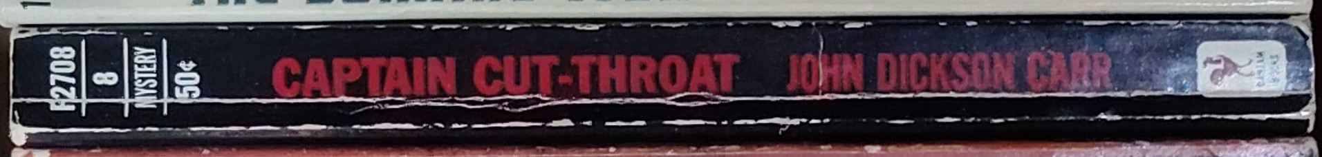 John Dickson Carr  CAPTAIN CUT-THROAT spine of book image