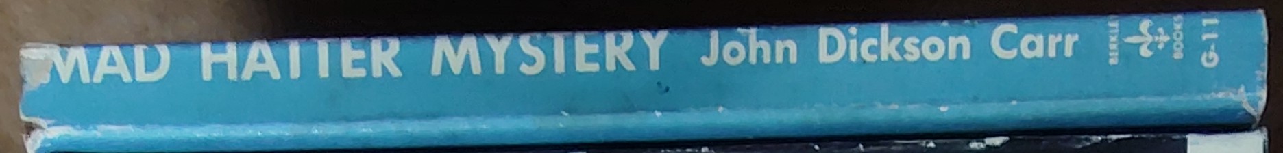 John Dickson Carr  THE MAD HATTER MYSTERY spine of book image