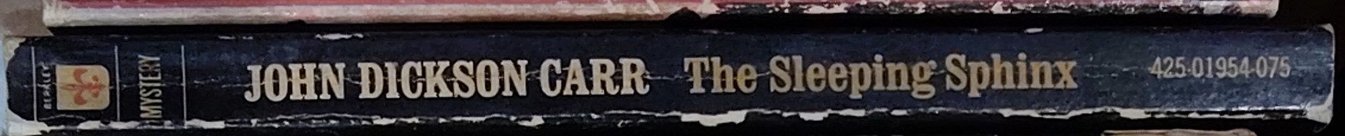 John Dickson Carr  THE SLEEPING SPHINX spine of book image